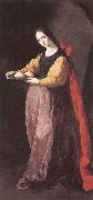Francisco de Zurbaran St Agatha Spain oil painting artist